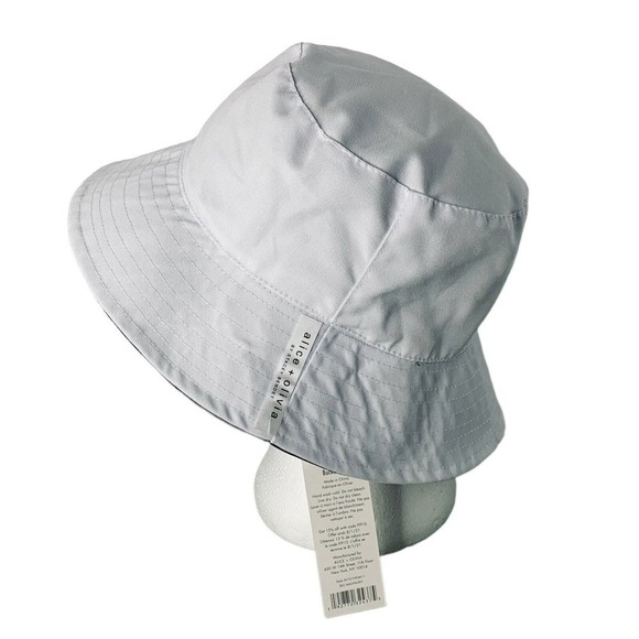 Alice + Olivia Reversible Daisy Bucket Hat Womens Size O/S Canvas NWT $65 - Picture 8 of 11